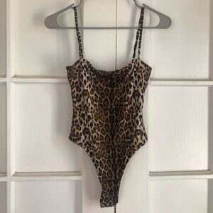 Salty leopard print animal print bodysuit